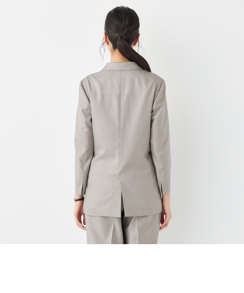 オリヒカ　THE THRID SUITS ノーカラーグレージャケット グレー ノーカラージャケットスーツオリヒカ