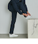 THE THIRD SUITS(BIZSPO)スラックス 無地 裾上げ済み
