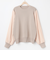 ORIHICA美ラクるニットCOMFY 袖プリーツドッキング