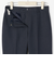 洗えるストレッチセットアップ クロップドパンツ 織柄