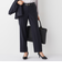 ORIHICA　LUXE ストレートパンツ 織柄 REDA