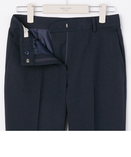 新品　ORIHICA エアーテックスパンセットアップ クロップドパンツ 織柄 新品 ORIHICA エアーテックスパンセットアップ クロップドパンツ