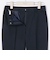 洗えるストレッチセットアップ クロップドパンツ ピン無地
