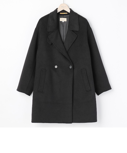 CITY TAILOREDコート タブ付きミドル丈リバーコート｜オリヒカの通販