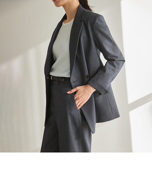 THE THIRD SUITS ダブルジャケット デニム調｜オリヒカの通販｜&mall