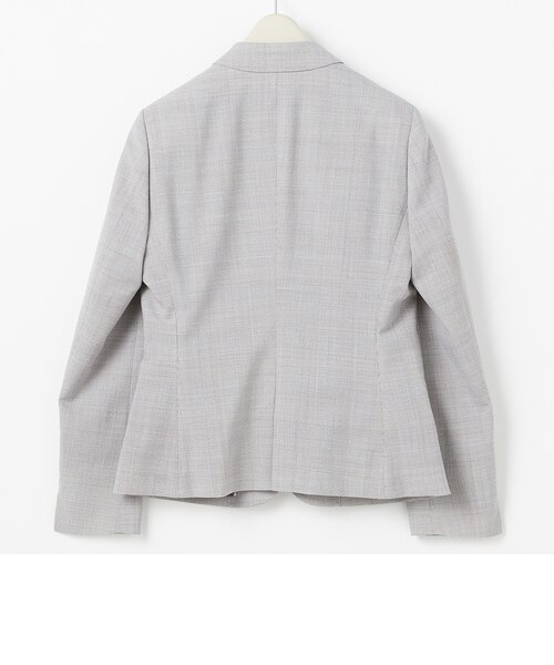 洗えるストレッチセットアップ ノッチジャケット チェック｜オリヒカの