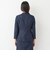 THE THIRD SUITS ノーカラージャケット 9分袖 麻調