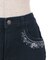 マリン×バラ刺繍デニムパンツ