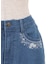 マリン×バラ刺繍デニムパンツ