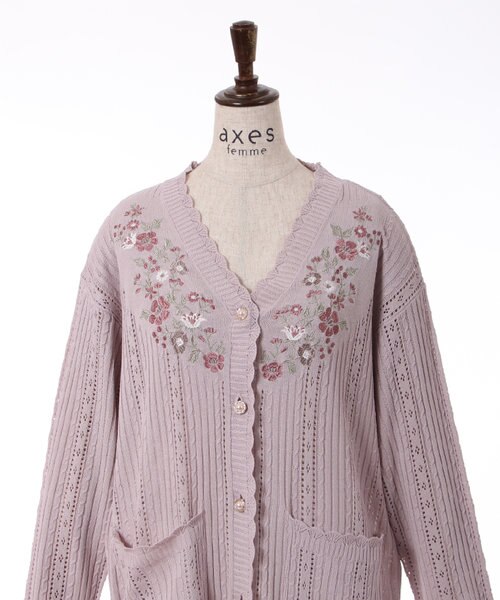 新品同様✨22年 フォクシー アマリリス ニットカーディガン フーディー ロング FOXEY フォクシー Wing Collar long Cardigan ロング