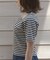 ショート丈リブトップス