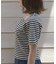 ショート丈リブトップス
