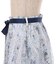 ストライプローズ柄スカート
