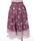 ブーケパネル柄ミドルスカート