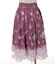 ブーケパネル柄ミドルスカート