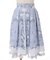 ブーケパネル柄ミドルスカート