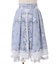 ブーケパネル柄ミドルスカート