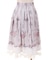 ブーケパネル柄ミドルスカート