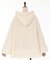 編み上げ裏ボアニットポンチョ