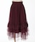 薔薇付ドレープチュールスカート
