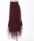 薔薇付ドレープチュールスカート