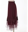 薔薇付ドレープチュールスカート