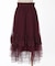 薔薇付ドレープチュールスカート