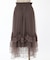 薔薇付ドレープチュールスカート