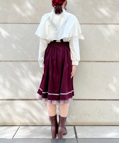 axesfemmeオーナメント刺繍サス付きスカート オーナメント刺繍サス付きスカート｜アクシーズファムの通販