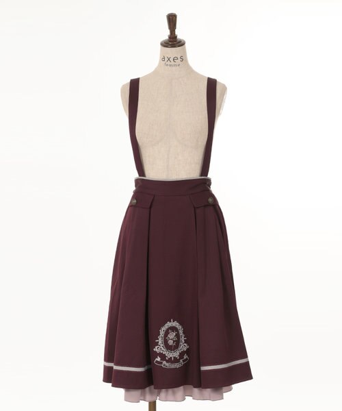 axesfemmeオーナメント刺繍サス付きスカート オーナメント刺繍サス付きスカート｜アクシーズファムの通販