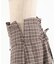 コルセット風チェック柄スカート