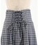 コルセット風チェック柄スカート