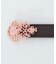 薔薇オーナメント細ゴムベルト