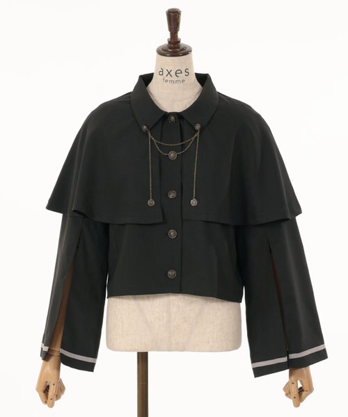 axes femme ケープジャケット ダブルボタンケープジャケット | outlet | axes femme online shop