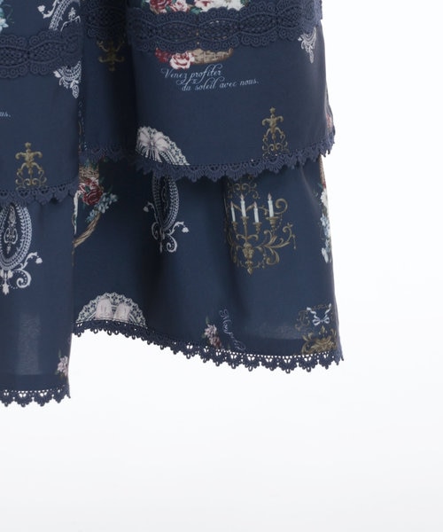 フルーツ柄スカート アンティークフルーツ柄スカート | outlet | axes femme online shop