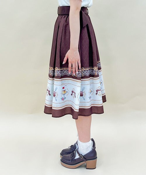 axes femme レトロ喫茶ベルト付きスカート レトロ喫茶ベルト付スカート | outlet | axes femme online shop
