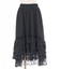 裾レースフィッシュテールスカート
