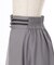 ダブル釦×ストライプ切替スカート