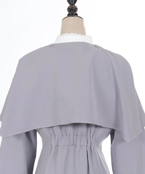 ケープ付ロングシスターワンピース｜アクシーズファムの通販