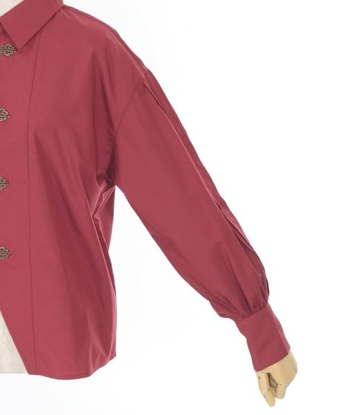 希少 美品 KRIZIA リネン チャイナ風 ロングシャツ 38 Amazon | [アクシーズファム] チャイナ風金具ロングシャツ