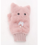 ふわふわファーねこミトン