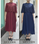 レース×プリーツドレス