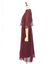 レース×プリーツドレス