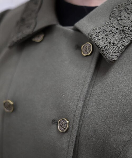 バッスル風ロングコート｜アクシーズファムの通販｜&mall（アンド