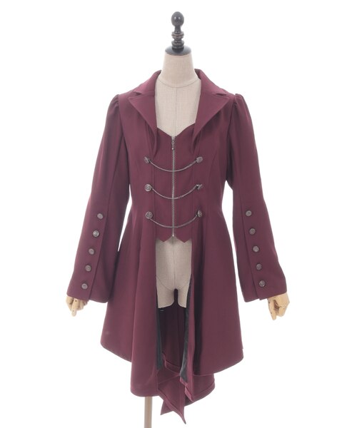 燕尾デザインロングジャケット｜アクシーズファムの通販｜&mall