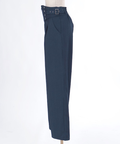 【最終価格】コルセットベルトデザインパンツ axes POETIQUE ワイン axes femme POETIQUE（アクシーズファムポエティック）の