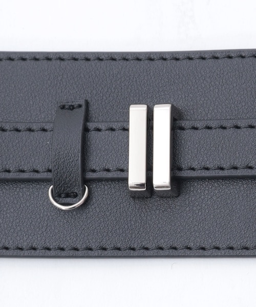 チェーン付き太幅合皮ベルト｜アクシーズファムの通販｜&mall（アンド