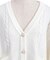 リボンポケットニットカーデ