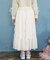シフォン×ラッフルフリルスカート