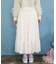 シフォン×ラッフルフリルスカート